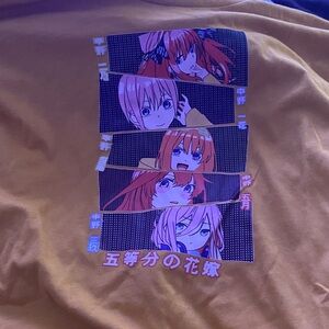 Anime Graphic Yellow Tee